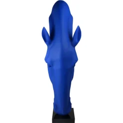Statues & Sculptures Floor Standing|Animals-Majestic Horse Head 151cm Blu Blue Resin Sculpture