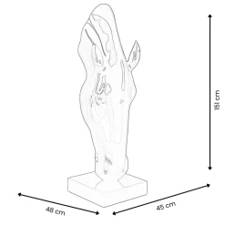 Statues & Sculptures Floor Standing|Animals-Majestic Horse Head 151cm Multicoloured Resin Sculpture