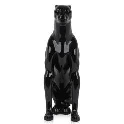 Statues & Sculptures Floor Standing|Animals-Majestic Panther 78cm Black Resin Indoor Sculpture