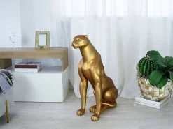 Statues & Sculptures Floor Standing|Animals-Majestic Panther 78cm Bronze Resin Indoor Sculpture