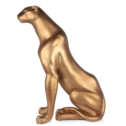 Statues & Sculptures Floor Standing|Animals-Majestic Panther 78cm Bronze Resin Indoor Sculpture