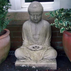 Statues & Sculptures Buddha-Meditation Buddha Stone Garden Statue