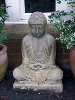 Statues & Sculptures Buddha-Meditation Buddha Stone Garden Statue