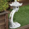Statues & Sculptures Pagodas-Medium Curved Japanese Pagoda Stone Garden Ornament