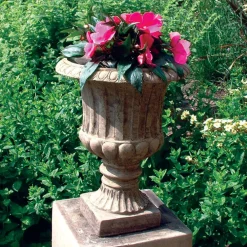Statues & Sculptures Large|Round-Modena 24 Vase Stone Garden Planter