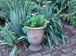 Statues & Sculptures Large|Round-Modena 35 Vase Stone Garden Planter