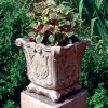 Statues & Sculptures Large|Square-Modena 22 Vase Stone Garden Planter