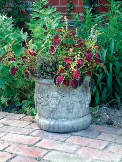 Statues & Sculptures Large|Round-Modena 13 Vase Stone Garden Planter