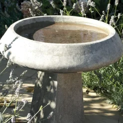Statues & Sculptures Bird Baths-Modern & Simple Stone Garden Bird Bath