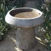 Statues & Sculptures Bird Baths-Modern Stone Garden Bird Bath
