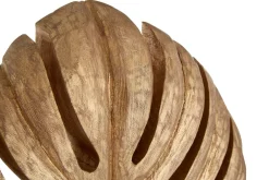 Statues & Sculptures Table Top|Contemporary-Monsera Leaf 45cm Gold Wood Indoor Sculpture