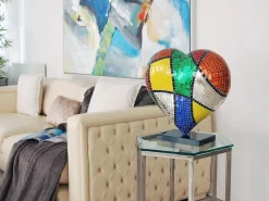 Statues & Sculptures Table Top|Pop Art-Mosaic Heart v1 46cm Pop Art Resin Indoor Sculpture