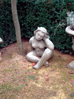 Statues & Sculptures Children|Modern-Mother Goddess Stone Garden Ornament