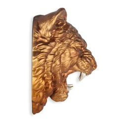 Statues & Sculptures Wall Art|Animals-Mystic Tiger 37cm Bronze Resin Wall Sculpture