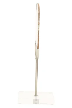 Statues & Sculptures Table Top|Abstract-Mystical Agate 30cm White & Silver Stone Indoor Sculpture