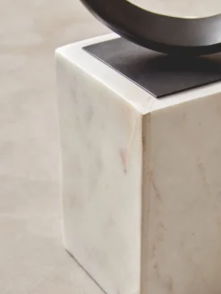 Statues & Sculptures Table Top|Abstract-Mystical Grace 60cm Black Metal Indoor Sculpture