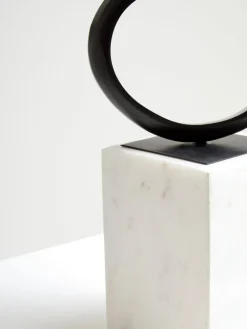 Statues & Sculptures Table Top|Abstract-Mystical Grace 60cm Black Metal Indoor Sculpture