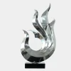 Statues & Sculptures Table Top|Floor Standing-Nexus Ignite 85cm Silver Metal Indoor Sculpture v2