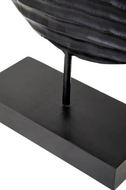 Statues & Sculptures Table Top|Abstract-Night & Day 41cm Black & White Wood Indoor Sculpture