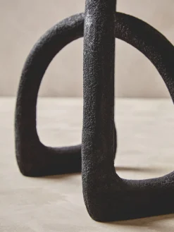 Statues & Sculptures Table Top|Abstract-Nightfall 21cm Black Metal Indoor Sculpture