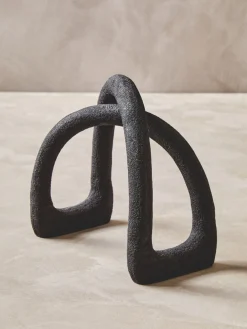 Statues & Sculptures Table Top|Abstract-Nightfall 21cm Black Metal Indoor Sculpture