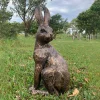 Statues & Sculptures Wildlife-Noble Hare 62cm Bronze Resin Garden Ornament