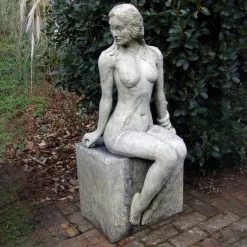 Statues & Sculptures Modern-Nude Woman 120cm Stone Garden Statue