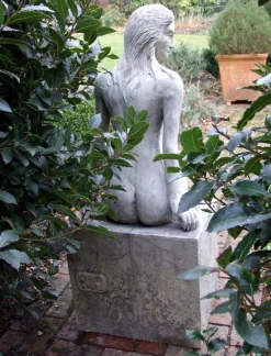 Statues & Sculptures Modern-Nude Woman 120cm Stone Garden Statue