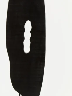 Statues & Sculptures Table Top|Abstract-Obsidian Essence 70cm Black Wood Indoor Sculpture