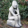 Statues & Sculptures Modern-Oliver Modern Stone Garden Statue