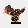 Statues & Sculptures Table Top|Abstract-Opal Bloom 53cm Copper Metal Indoor Sculpture