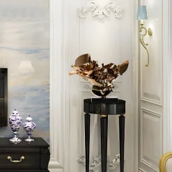 Statues & Sculptures Table Top|Abstract-Opal Bloom 53cm Copper Metal Indoor Sculpture