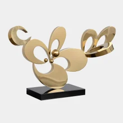 Statues & Sculptures Table Top|Abstract-Opus Bloom 56cm Copper Metal Indoor Sculpture