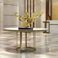 Statues & Sculptures Table Top|Abstract-Opus Bloom 56cm Copper Metal Indoor Sculpture
