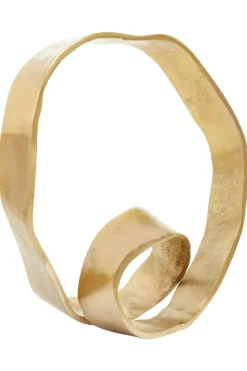 Statues & Sculptures Table Top|Abstract-Orbique 42cm Gold Metal Indoor Sculpture