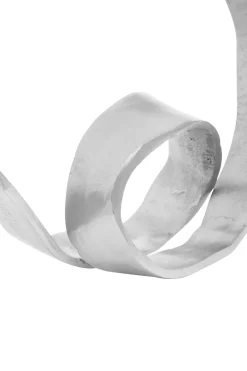 Statues & Sculptures Table Top|Abstract-Orbique 42cm Silver Metal Indoor Sculpture