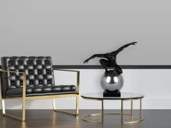 Statues & Sculptures Figurative|Table Top-Orbital Balance 65cm Black Resin Indoor Sculpture