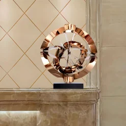 Statues & Sculptures Table Top|Abstract-Orbital Chaos 65cm Copper Metal Indoor Sculpture