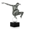 Statues & Sculptures Figurative|Table Top-Orbital Dance 45cm Anthracite Resin Indoor Sculpture