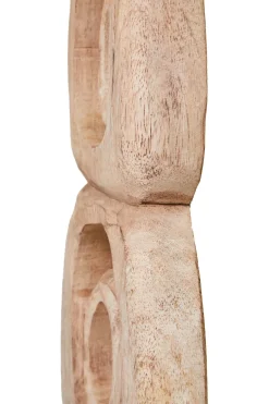 Statues & Sculptures Table Top|Abstract-Orbital Elegance 57cm Wood Indoor Sculpture