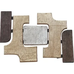 Statues & Sculptures Abstract|Wall Art-Organic Grid 31cm Metal Indoor Sculpture