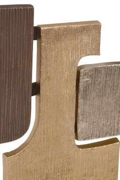 Statues & Sculptures Abstract|Wall Art-Organic Grid 31cm Metal Indoor Sculpture