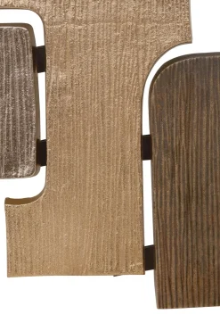 Statues & Sculptures Abstract|Wall Art-Organic Grid 31cm Metal Indoor Sculpture