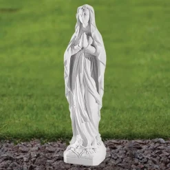 Statues & Sculptures Virgin Mary-Our Lady of Lourdes 31cm Marble Resin Garden Statue
