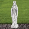 Statues & Sculptures Virgin Mary-Our Lady of Lourdes 35cm Marble Resin Garden Statue
