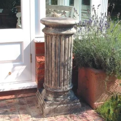 Statues & Sculptures Plinths & Pedestals-Oxford Column Stone Garden Pedestal