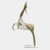 Statues & Sculptures Giant|Floor Standing-Phantom Deer 250cm Gold Metal Garden Sculpture
