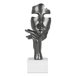 Statues & Sculptures Figurative|Table Top-Phantom Diva 45cm Anthracite Resin Indoor Sculpture