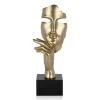 Statues & Sculptures Figurative|Table Top-Phantom Diva 45cm Gold Resin Indoor Sculpture