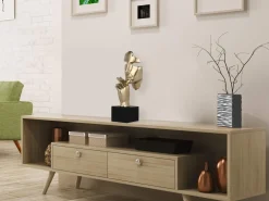 Statues & Sculptures Figurative|Table Top-Phantom Diva 45cm Gold Resin Indoor Sculpture